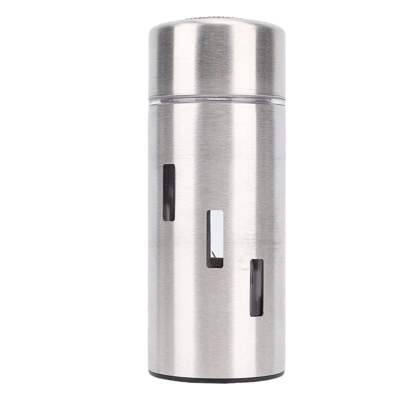 Focket Salt Shaker, 304 Stainless Steel Rust Proof Multifunctional Condiment Shaker, Seasoning with Airtight Lid for Kitchen Cooking Grilling Picnic (Mesh Holes)