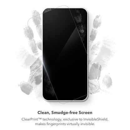 ZAGG Glass+ Screen Protector for iPhone 16e/ 14/13/ 13 Pro - 3X Shatter Protection, High Scratch Resistance, Oil-Resistant, Reinforced Edges, InvisibleShield, Easy Install