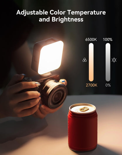 SmallRig P96 LED Video Light, Portable Camera Lights, 96 LED Beads for Photography Video Lighting, Rechargeable 2200mAh CRI 95+ 2700-6500K w 3 Cold Shoe