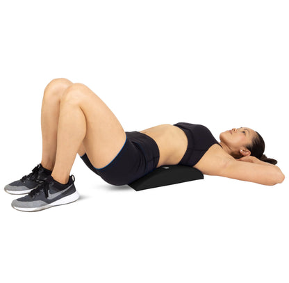 ProsourceFit Abdominal Ab Mat 15x12, High Density Core Trainer for Workouts, Conditioning, Posture Support, and Crunch Exercises; Home Fitness Equipment, Black