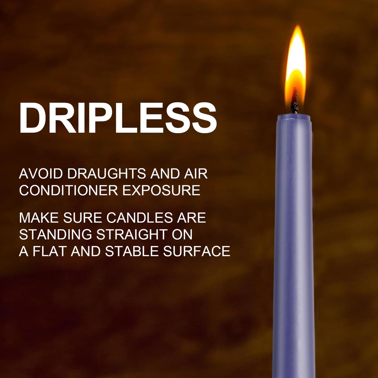 12 Inch Taper Candles Set of 6 Unscented Long Burning Smokeless Long Tall Tapered Candles for Candlesticks Sticks Wedding Home Christmas Decor Dinner