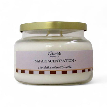 Safari Scentsation Candle – Resort-Inspired Scent with Sandalwood & Vanilla – Warm Cozy Aroma for Home – Adventure Lodge Fragrance Candle