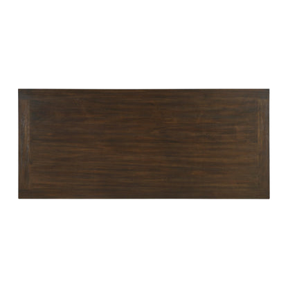 Lexicon 79" Dining Table for 8, Modern Rectangular Dining Room Table, Solid Acacia Wood Dining Table, Modern Wood Table with Solid Wood Leg for Kitchen/Dining/Living Room, Easy Assembly, Dark Brown