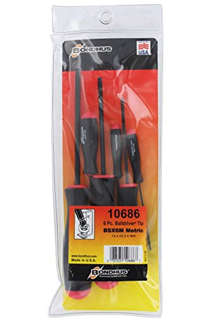 BONDHUS, BSX6MM BALLDRIVER HEX Set 1.5MM-5MM, 10686