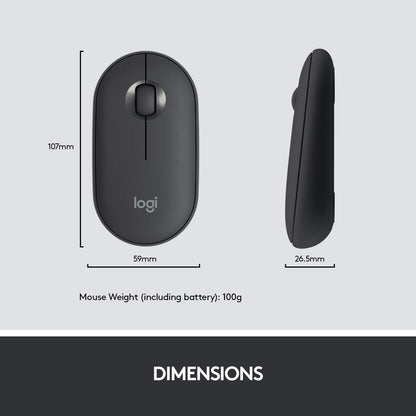 Logitech MK470 Slim Wireless Keyboard & Mouse Combo for Windows, 2.4GHz Unifying USB-Receiver, Low Profile, Whisper-Quiet, Long Battery Life, Optical Mouse, PC/Laptop, QWERTY UK Layout - Black