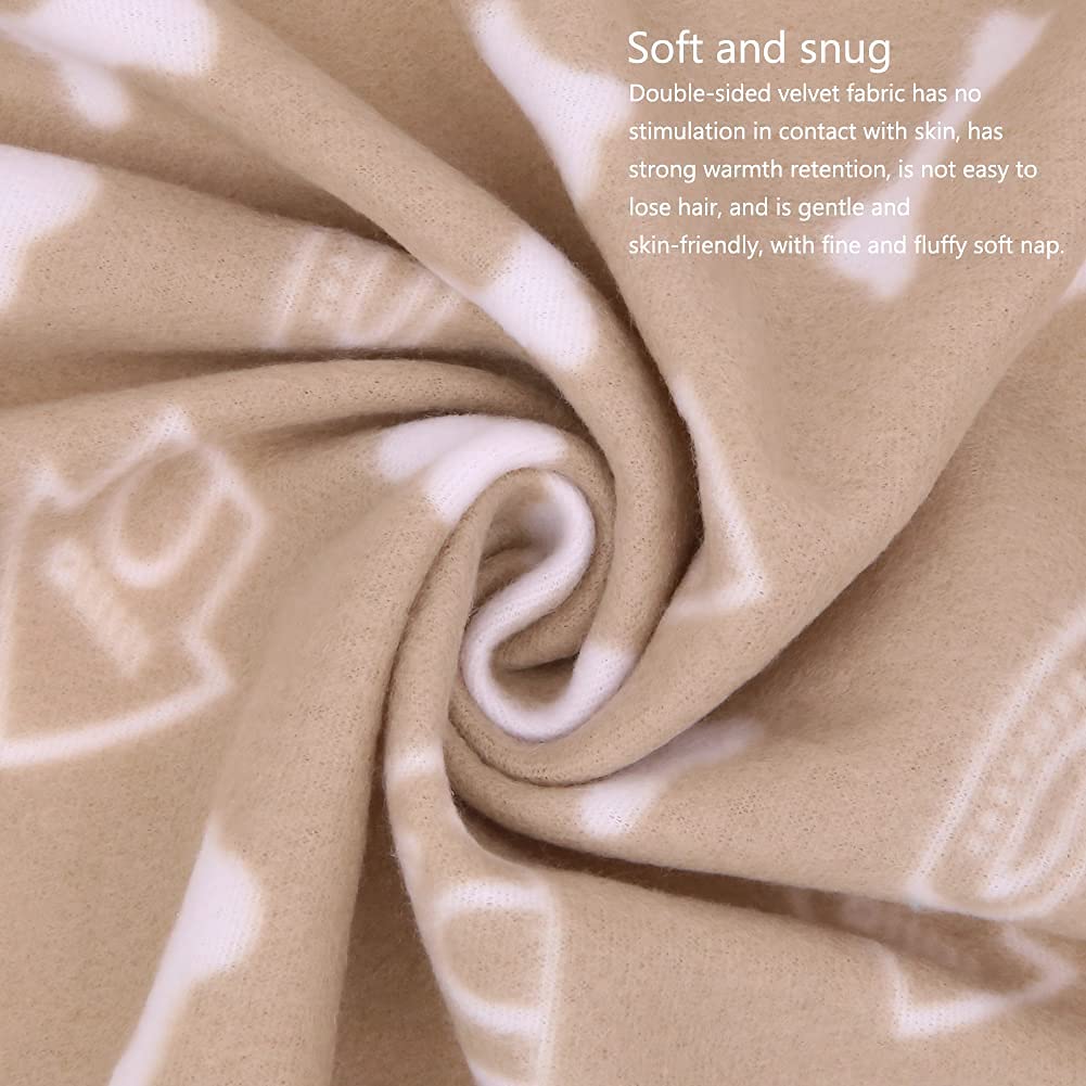 Pack of 6 Dog Blankets Soft Fleece Puppy Blankets Washable Sleep Mat Pad Bed Cover With Paw Print For Pets Cats Kitten Guinea Pig Anaimals(60 x 70cm/23.6 x 27.6 inch, Multicolor)