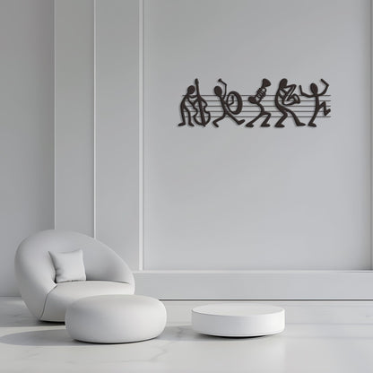 Aimery Incredible Music Room Decor - Authentic Marching Band Wall Sculptures, Exquisite Music Notes Wall Art - Unique Gift for Music Lovers - Enhance Any Room Aesthetics