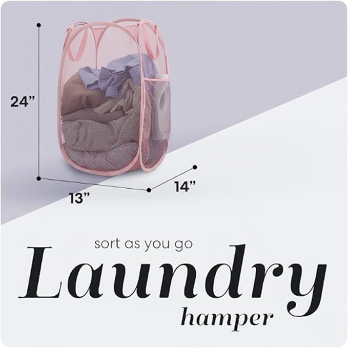 Handy Laundry Collapsible Mesh Pop Up Hamper