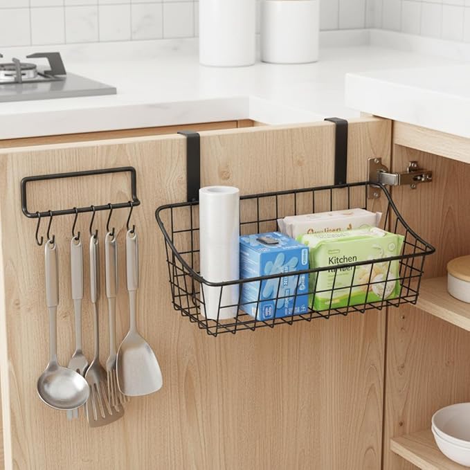LeleCAT Over Cabinet Door Basket