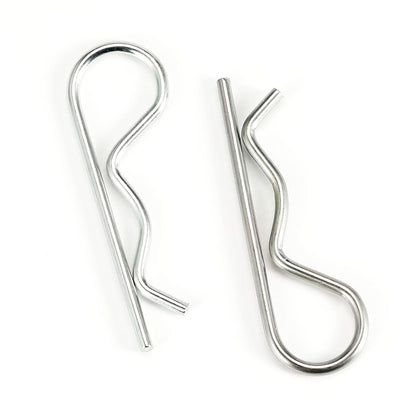 8Pcs Cotter Pins, Heavy Duty Hitch Pins Clip R Clips Cotter Pins, Stainless Steel Spring Retaining Wire Hair Pins， Large for Trailer Tractors Mower Carts Truck Pin Clip M4x75mm