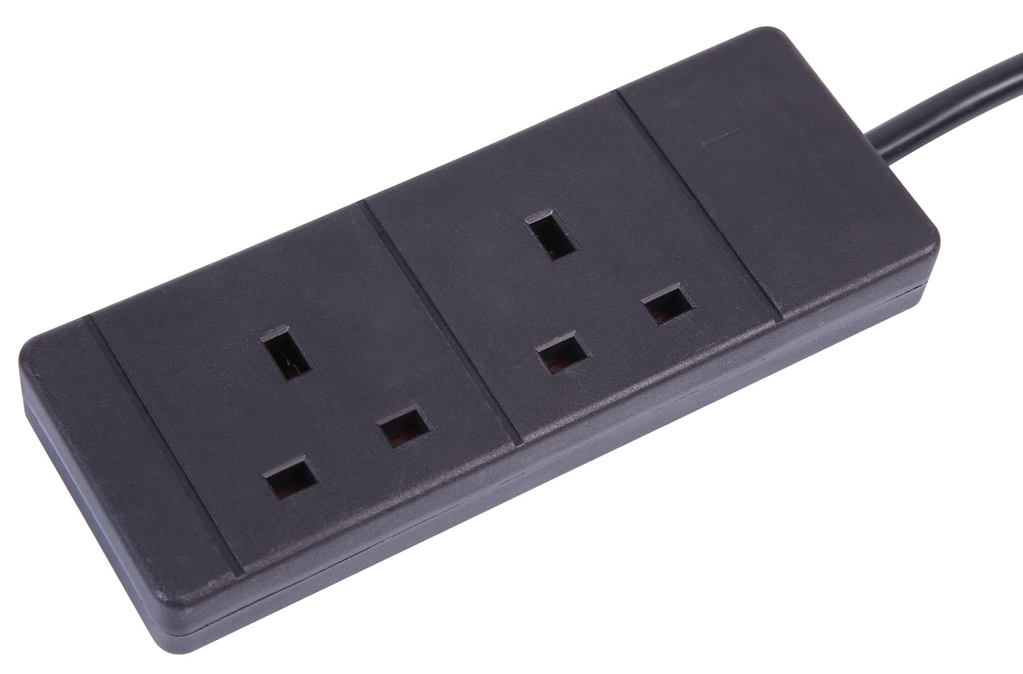 PRO ELEC 2 gang 5m black extension lead