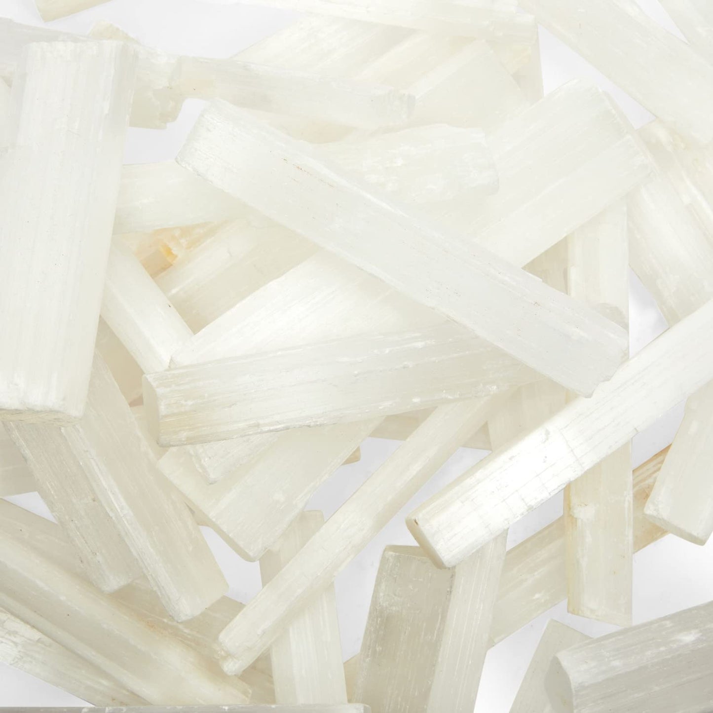 Wellbrite Selenite Crystal Wands - Energy Clearing Meditation Set & Bulk Selenite Sticks - Chakra Balancing Healing & Crystals and Healing Stones - Raw Bulk Sticks - 3-5 in, 3 Lb