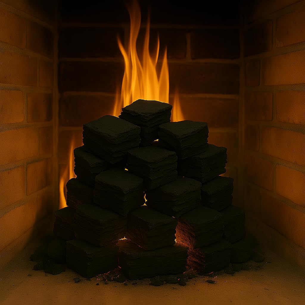 The Stove Wizard 18 Medium Gas Fire Ceramic Coals Replacement Suitable for Gas, LPG, Electric and Bio Ethanol fires
