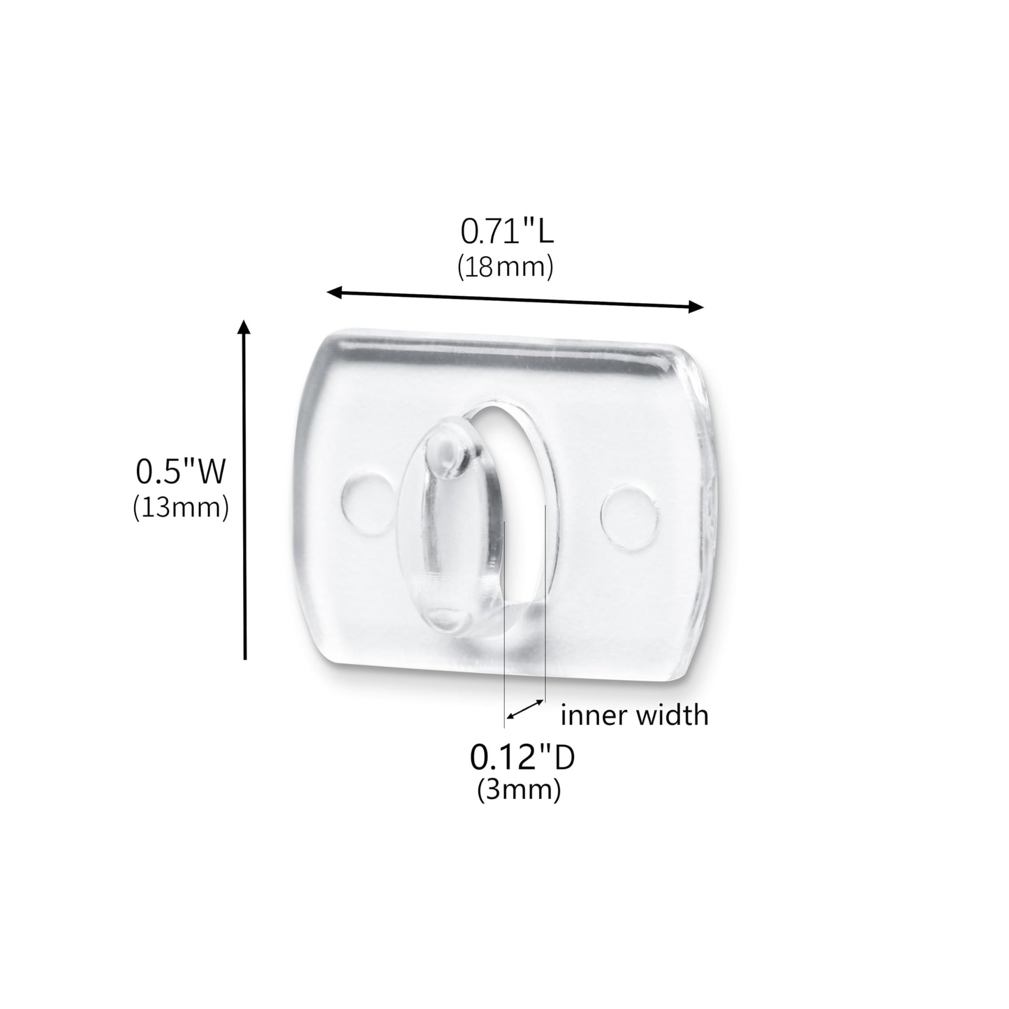 MOVELYST 100 Mini Clear Light Clips with 120 Adhesive Strips, Damage-Free Indoor Mini Wall Hooks for Hanging, Removable Clips for Christmas Decoration
