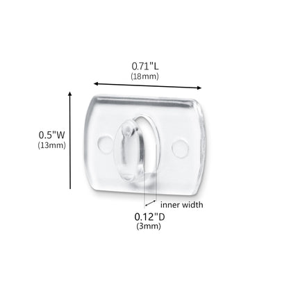 MOVELYST 240 Mini Clear Light Clips with 300 Adhesive Strips, Damage-Free Indoor Mini Wall Hooks for Hanging, Removable Clips for Christmas Decoration