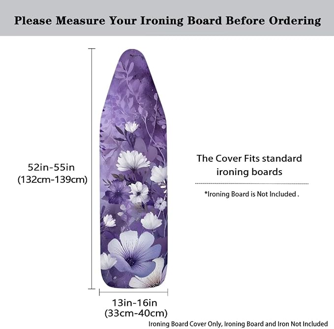 Flower Print Ironing Board Cover Protector Decorative Covers