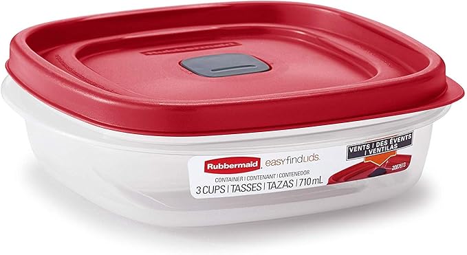 Rubbermaid 2030328 Easy Find Vented Lid Food Storage Container
