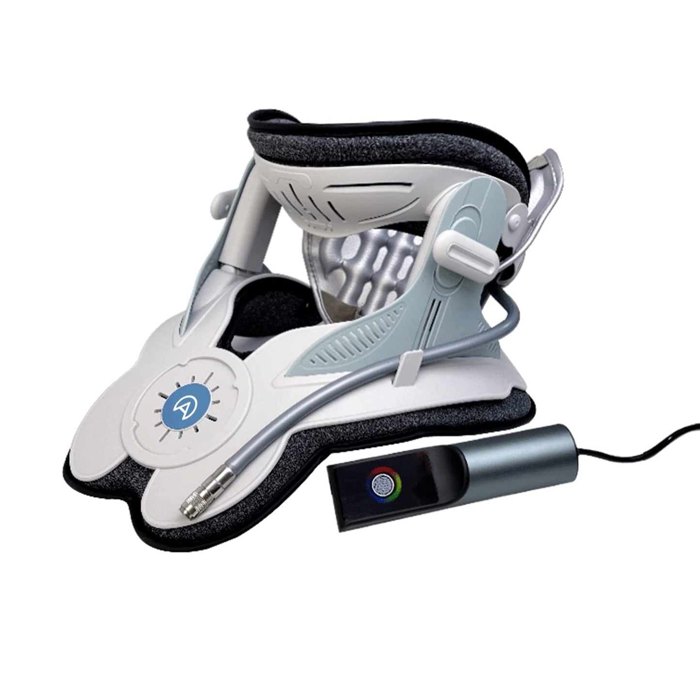 Neck Traction Device by Air Collar - Neck Stretcher - Cervical Traction Device - Neck & Shoulder Pain Relief - Stretcher Collar for Improved Spine Alignment - 2nd Generation (2nd Gen - Electric)