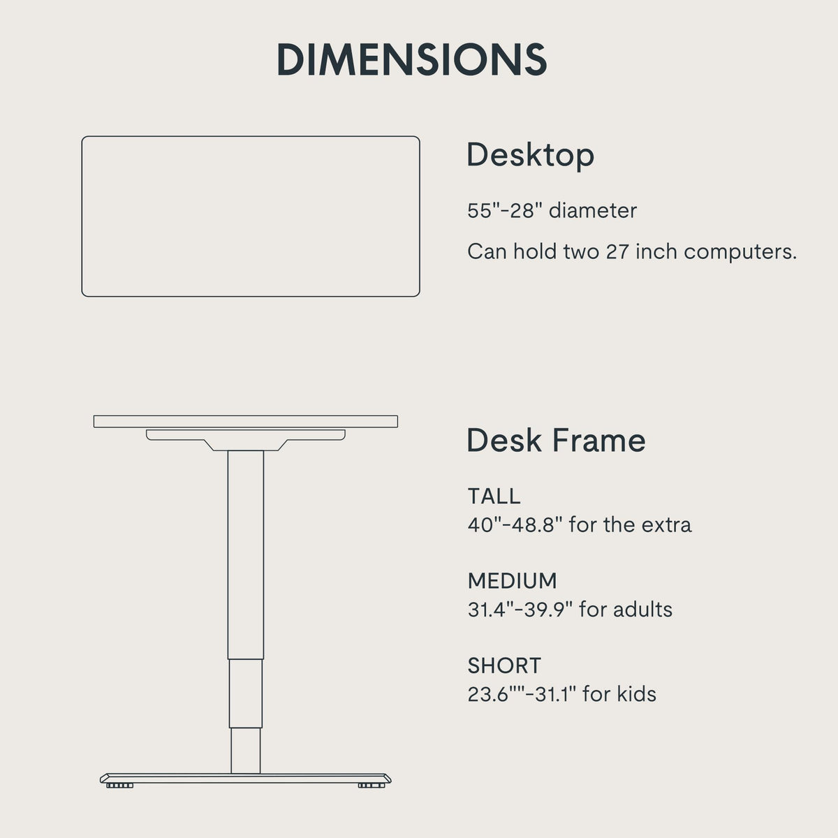 FLEXISPOT E6 3-Stage Dual Motor Electric Standing Desk 55 x 28 Sit Stand Up Desk, Holds 220 lbs, Adjustable Height w/Memory Presets, One-Piece Brown Wood Grain Desktop & Black Frame, Ships in 2 Boxes