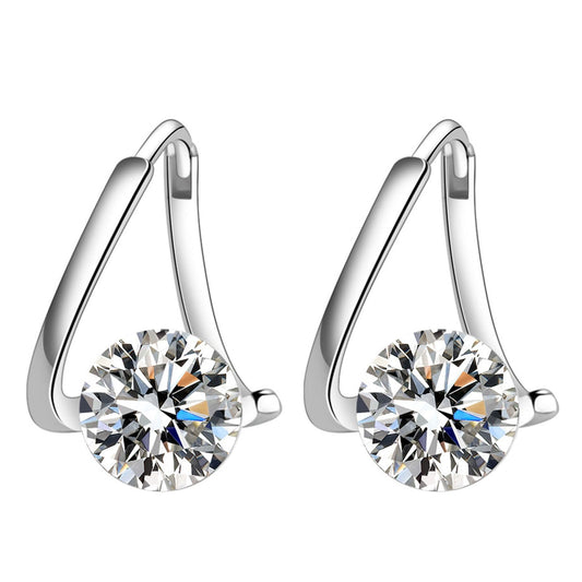 Angyape Copper Earrings, Halolux Lymphatic Germanium Earrings with CZ Zirconia, Hypoallergenic Earrings for Women, Gift for Any Occasion