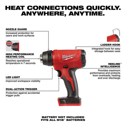V For M18 Compact Heat Gun (Bare Tool) + TPT Premium cart storekid