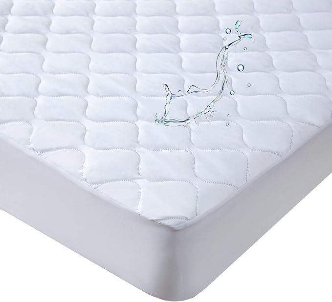 Kingnex Olympic Queen 66x80 Waterproof Quilted Mattress Protector Pad Super