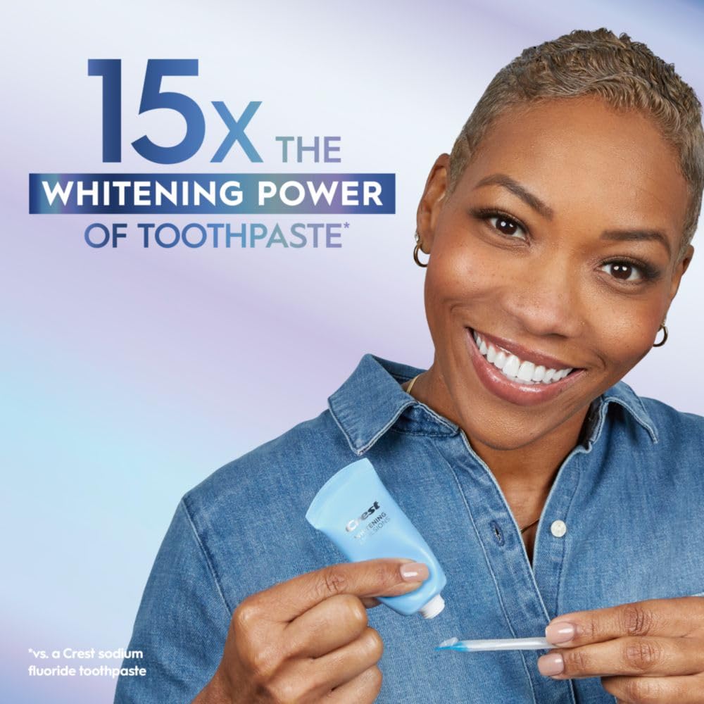 Crest Whitening Emulsions Leave-on Teeth Whitening Gel Kit With LED Accelerator Light, 0.63 Oz