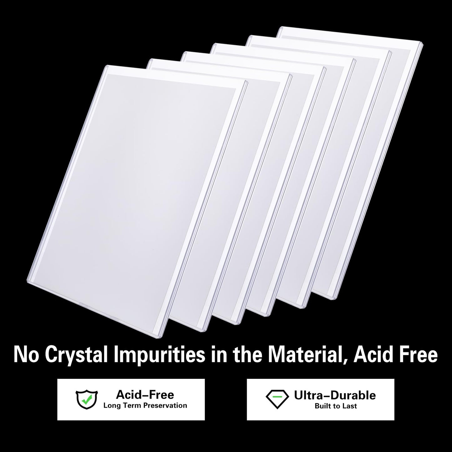 10ct Current Comic Book Toploaders - Modern Comic Book Top loaders, Crystal Clear Regular Comic Book Topload, Premium PVC Comic Book Holder, Crystal Clear Protection for Display, Storage, Collection