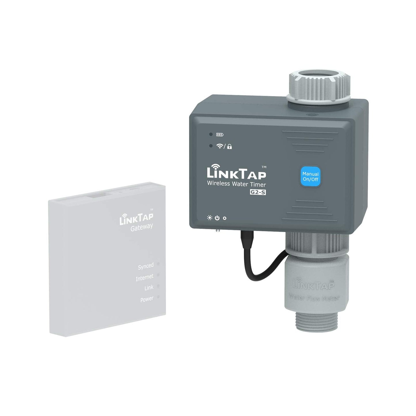 LinkTap G2S Smart Water Timer | Requires Gateway | Irrigation by Weather/Volume/Duration, Intelligent Fault Detection & Alerts, Wider Range Than WiFi, 2-Year Battery Life, 2-Yr Warranty
