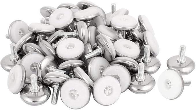 30Pcs Adjustable Furniture Leg Base Leveller Table Leveling Feet Pads, M6 x