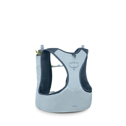 Osprey Dyna LT Women's Running Hydration Vest with Hydraulics Soft Flasks - Lightweight Water Pack with Pockets, Dawn Blue, Large