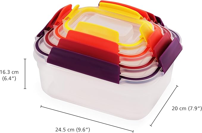 Joseph Joseph Nest Lock 16-piece Plastic BPA Free Food Storage Container Set