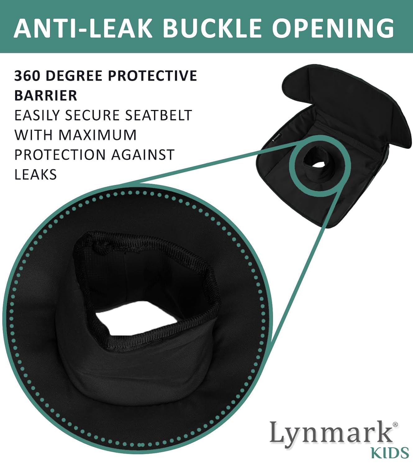 Potty Training Car Seat Protector Cover - Waterproof Soft Piddle Pads for Toddlers and Baby Carseat - Travel-Friendly Universal Machine Washable Liner Mat for Spills, Nappy Leaks, Accidents - Black