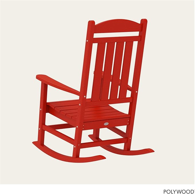 POLYWOOD® Presidential Rocking Chair in Sunset Red