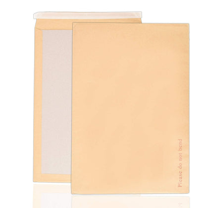Arpan 457mm x 324mm A3 C3 Manilla Hard Board Backed Envelopes Do Not Bend (Pack of 50)