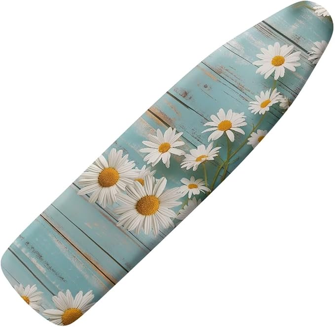Daisy Ironing Board Covers 15x54 Inch 3D Wood Print Ironing Board Pad