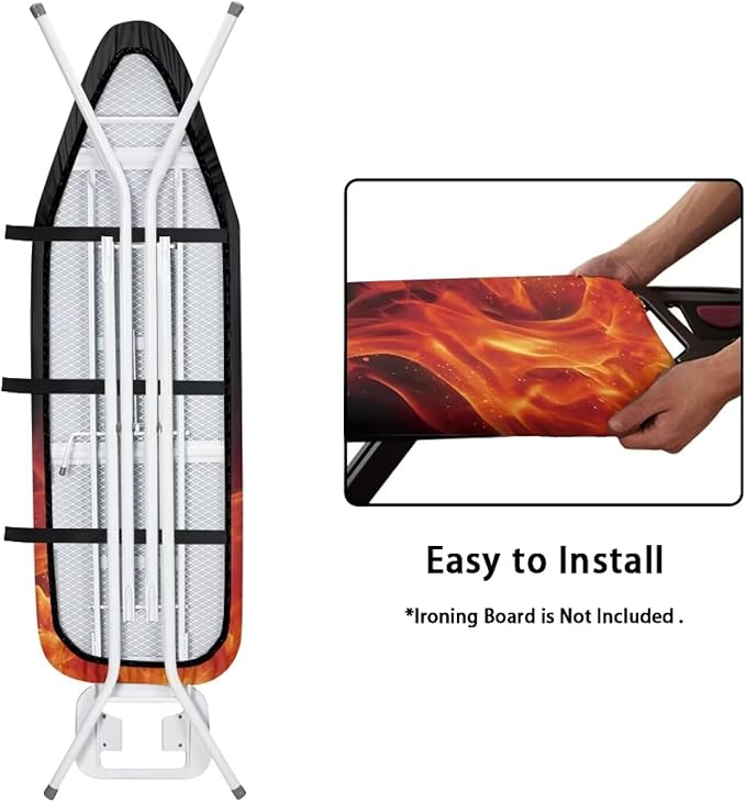 Fire Ironing Board Cover with Padding 15 x 54 Heavy Duty Padded Iron Board