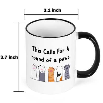 YHRJWN Graduation Gift for Women Men, Cute Paws Congratulations Gifts for Him Her, Proud Of You Coffee Mug, Graduation Mugs for Friends Family Animal Lover, New Job Mug 11Oz