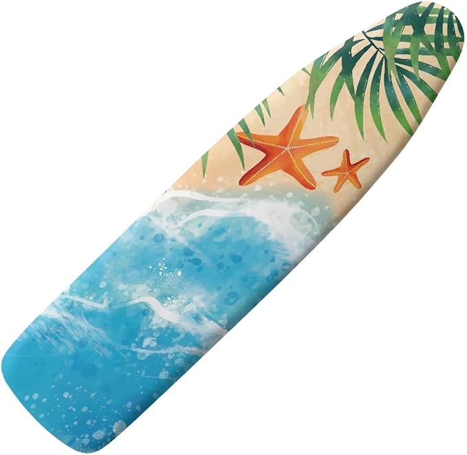 Beach Theme Ironing Board Cover and Pad Fits 15" x 54" Standard Boards