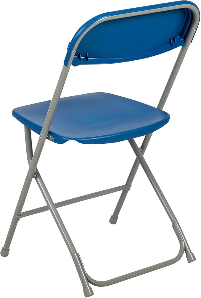 Flash Furniture Hercules™ Series Plastic Folding Chair - Blue - 2 Pack 650LB Weight Capacity Comfortable Event Chair-Lightweight Folding Chair