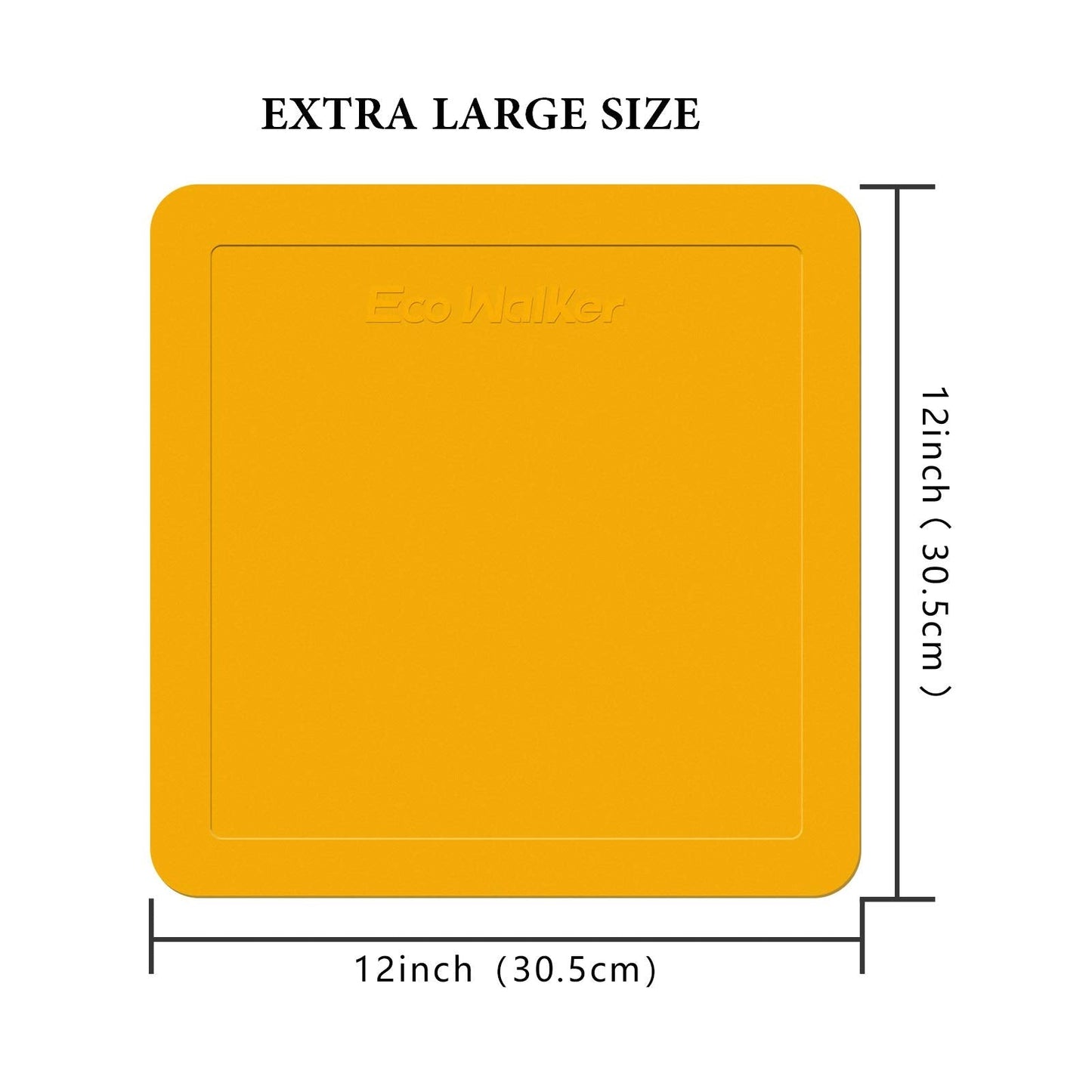 Eco Walker 12inch Flat Square Spot Marker Multi-Color Exercise Kids Floor Playmat (12pcs)