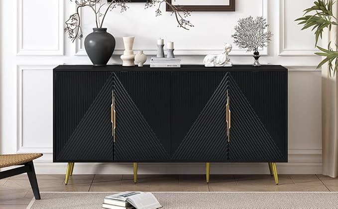 Stylish Swith Wave Geometric Design, Conical Legs, Adjustable, Suitable