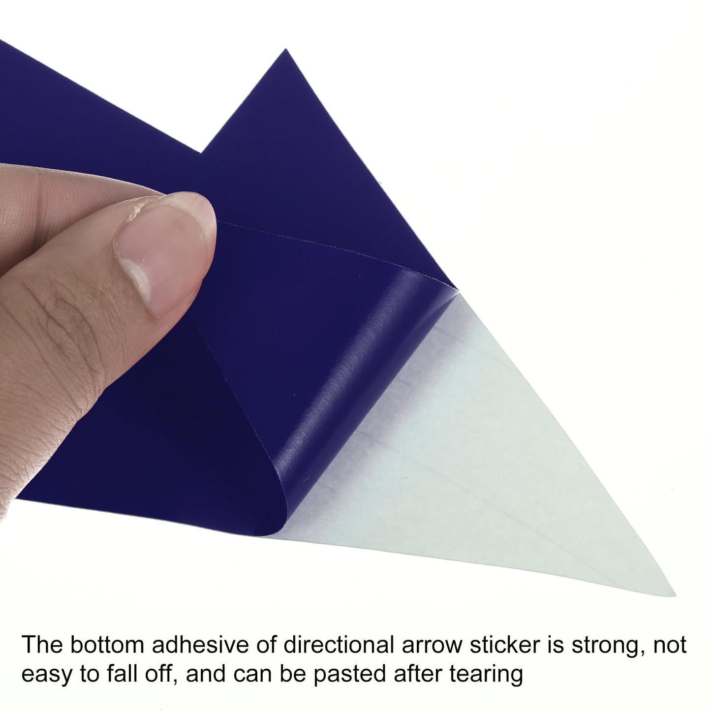 PATIKIL Directional Arrow Sticker, 20 Pcs 8" PVC Arrow Removable Adhesive Decals for Wall Floor Marking, Dark Blue