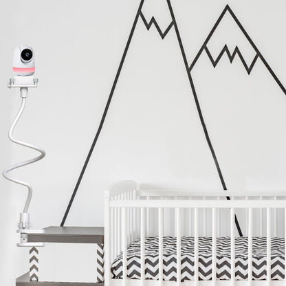 Derebir Baby Camera Monitor Mount Holder Compatible with Babysense ‎V43_2CAM and MaxView 2CAM Camera Baby Flexible Baby Monitor Mount Stand (33.7 inch)