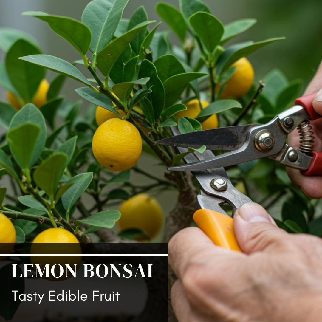 Dwarf Lemon Bonsai Tree Seeds, 20 Seeds, Grow a Delicious Fruit Bearing Bonsai Tree, Great for Home Gardening