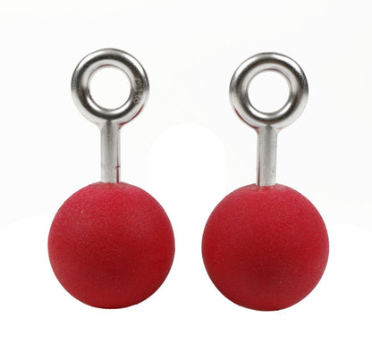 Atomik Climbing 2.5 Inch Hanging Ninja Balls Set of 2 in Red