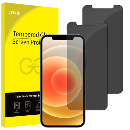 JETech Privacy Screen Protector for iPhone 11 and iPhone XR 6.1-Inch, Anti Spy Tempered Glass Film, 2-Pack