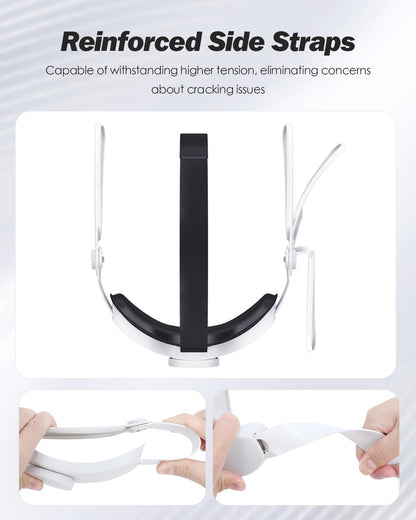 SUPERUS Head Strap & Controller Grips Cover for Meta Quest 3S/Quest 3, Enhanced Head Comfort and Provides Protection for The Grips