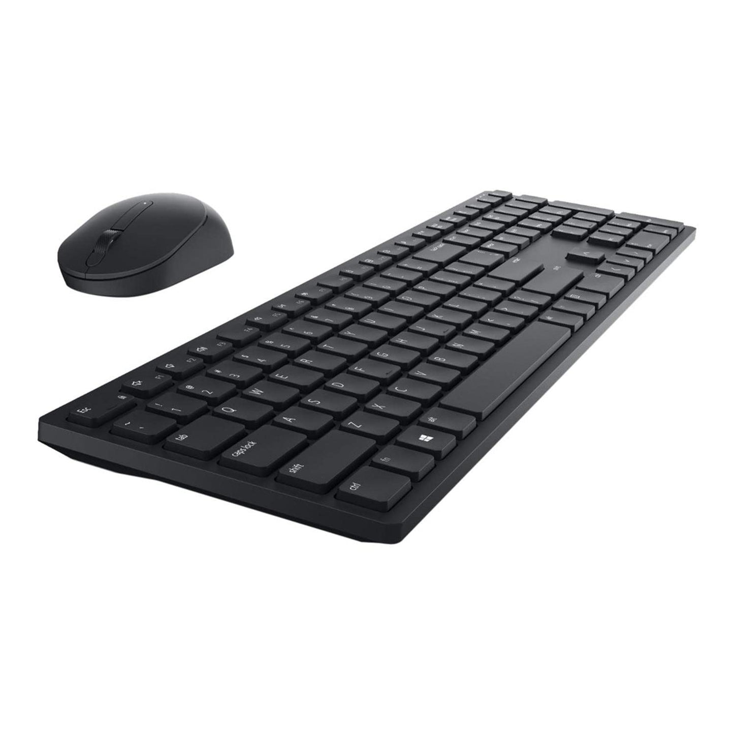 Dell KM5221W Pro Wireless Keyboard and Mouse, UK (QWERTY), 2.4GHz, 128-bit AES Encryption, 4000 dpi, Windows, Apple, Android, Linux and Chrome, (Black)