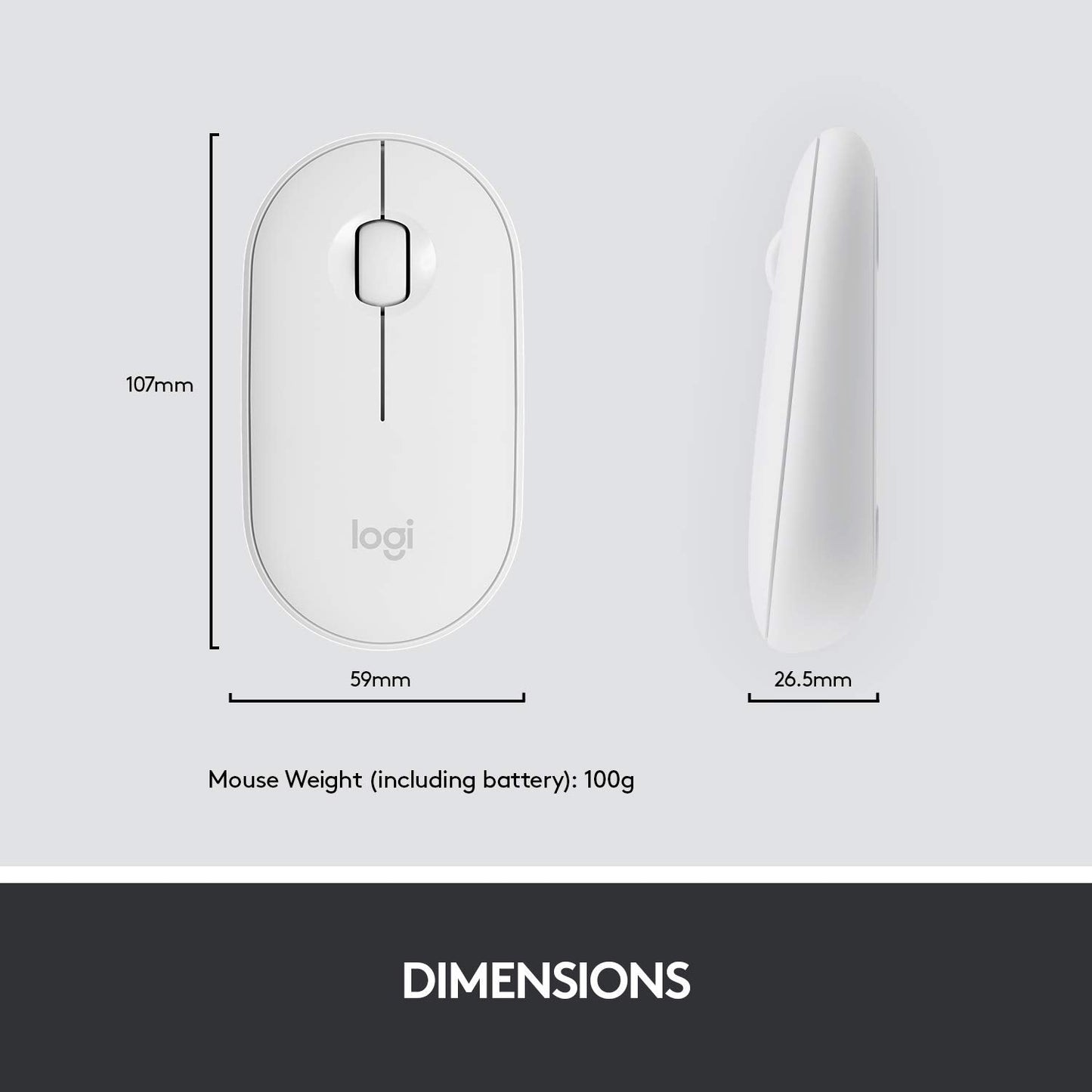 Logitech MK470 Slim Wireless Keyboard & Mouse Combo for Windows, 2.4GHz USB Unifying USB-Receiver, Low Profile, Whisper-Quiet, Long Battery Life, Optical Mouse, PC/Laptop, QWERTY UK Layout - White